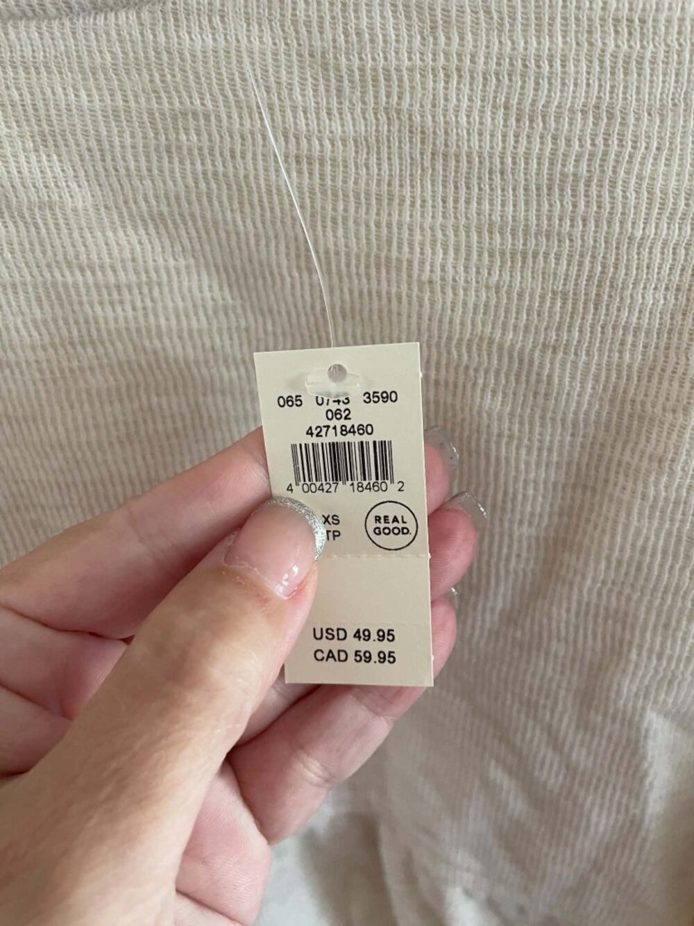 Aerie Cream Crop Top Shirt NWT New XS - Picture 2 of 5